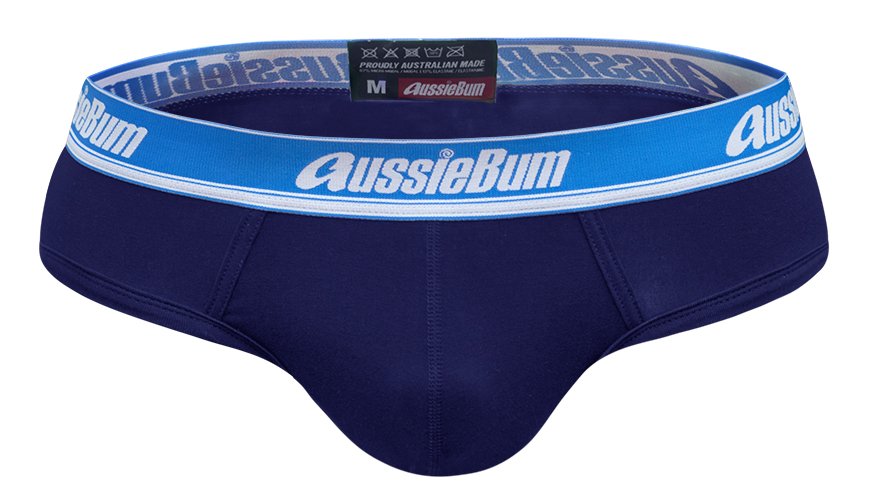 Wonderjock Bare Navy Blue Brief Underwear range at aussieBum
