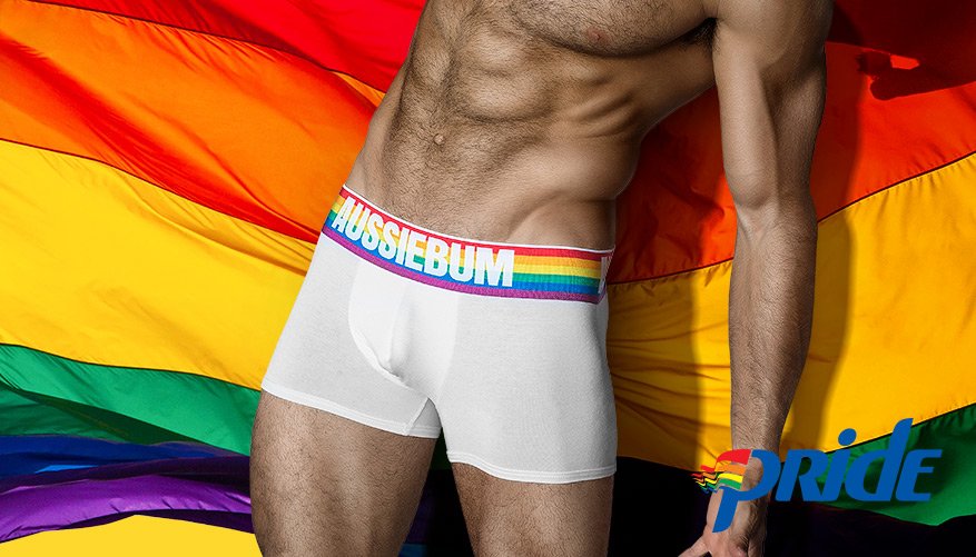 Pride White Hipster - Underwear range at aussieBum