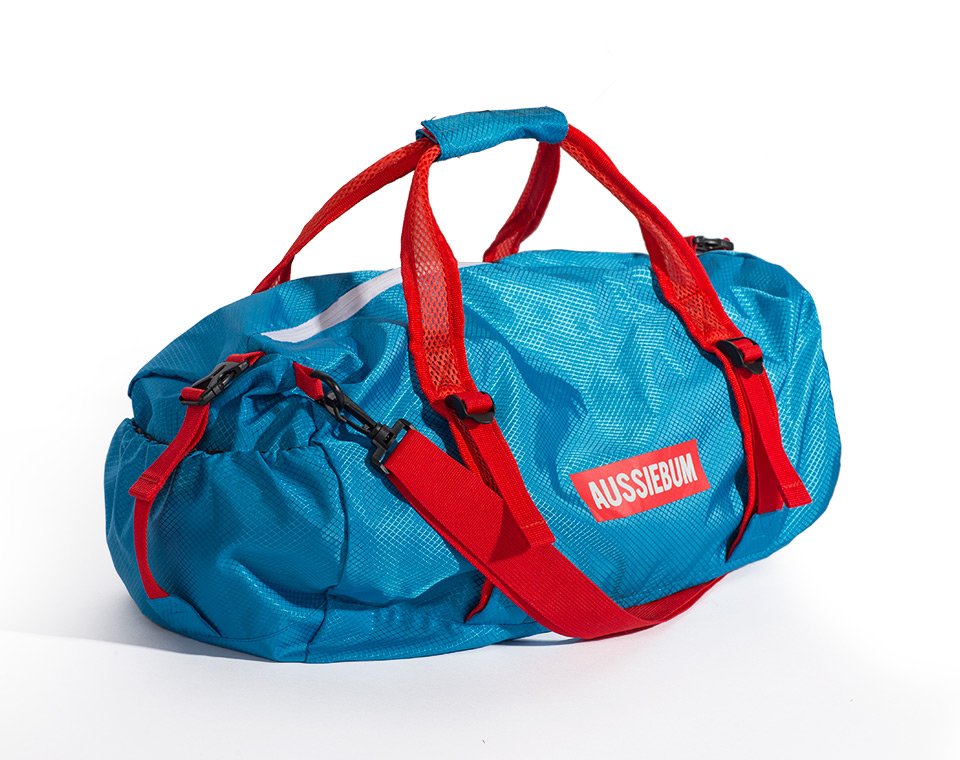 blue gym bag