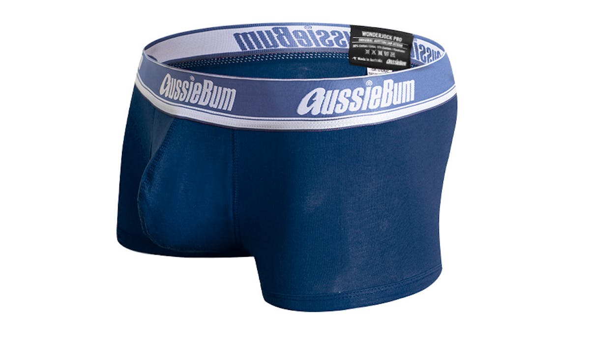 Wonderjock Pro Navy Blue Trunk Underwear range at aussieBum