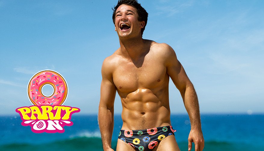 mens donut bathing suit