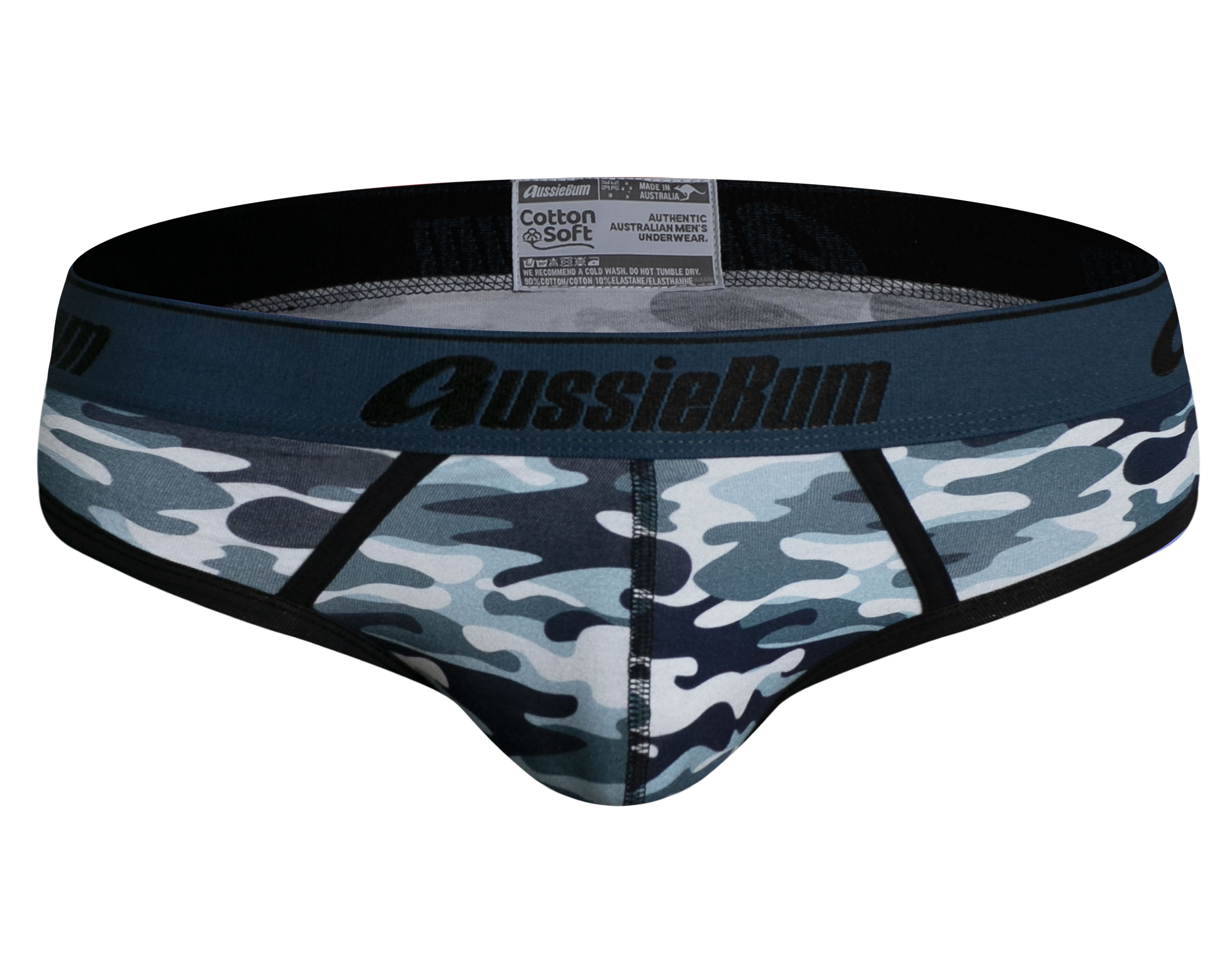 CottonSoft Camo Blue Brief Underwear range at aussieBum