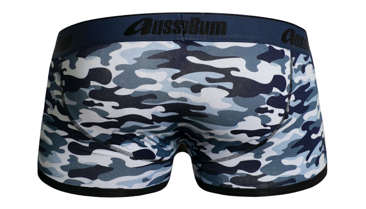 CottonSoft Camo Blue Trunk Underwear range at aussieBum