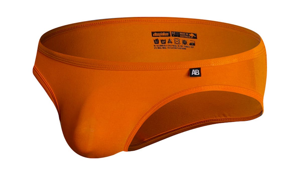 Slick Orange Brief Underwear range at aussieBum