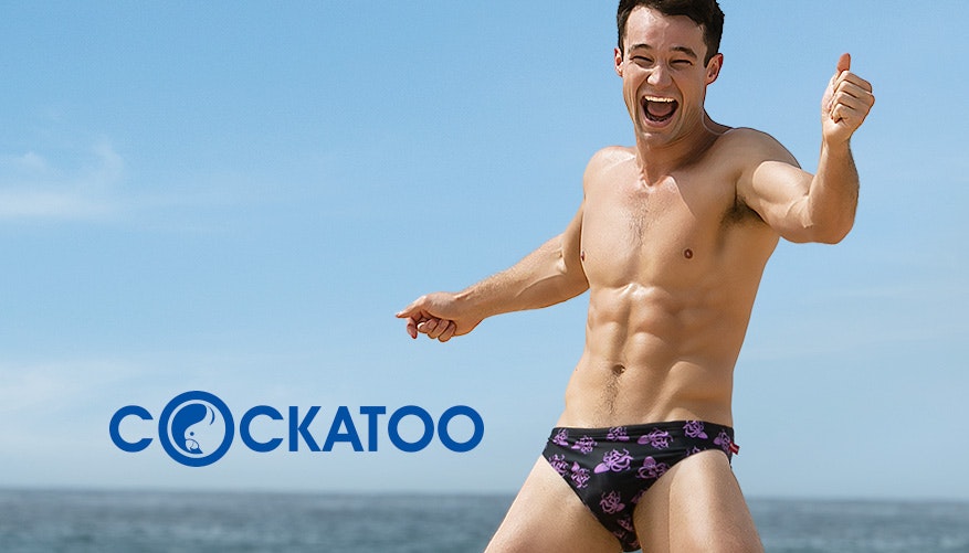 Cockatoo Shark Pattern Brief - Swimwear range at aussieBum