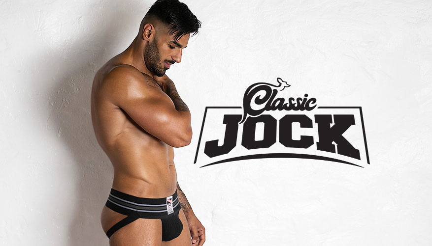 aussieBum Men's Classic Black Jock Underwear - M