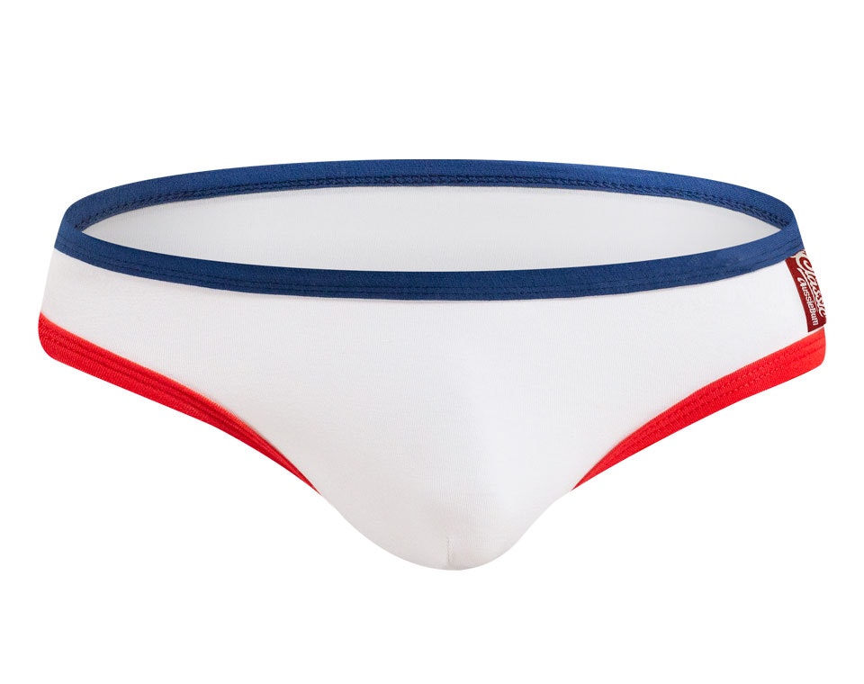 TeeBall White Navy-Red Brief - Underwear range at aussieBum