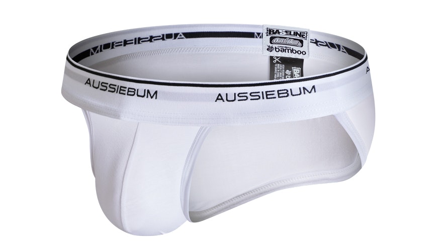 aussieBum Men's BASELINE White Bikini Underwear - M