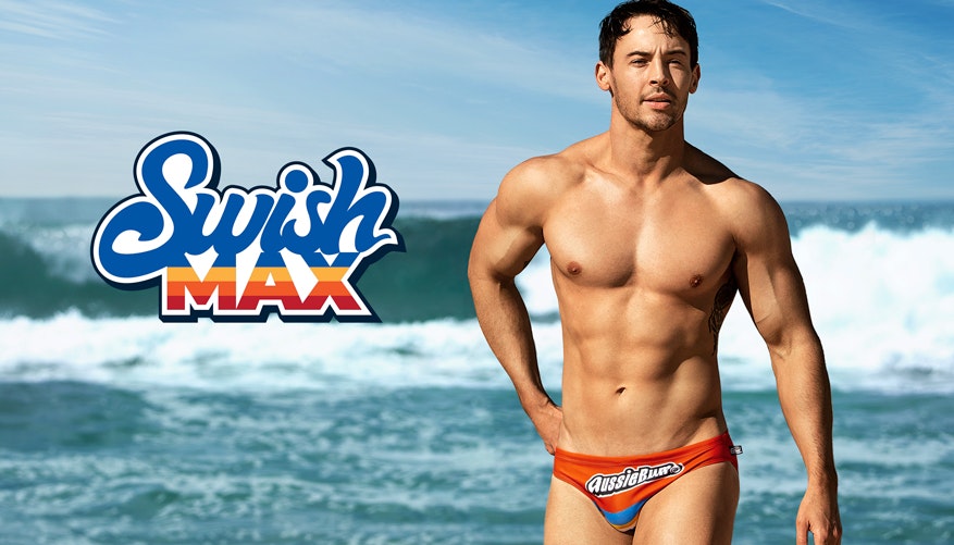 Swish Max Orange Brief - Swimwear range at aussieBum