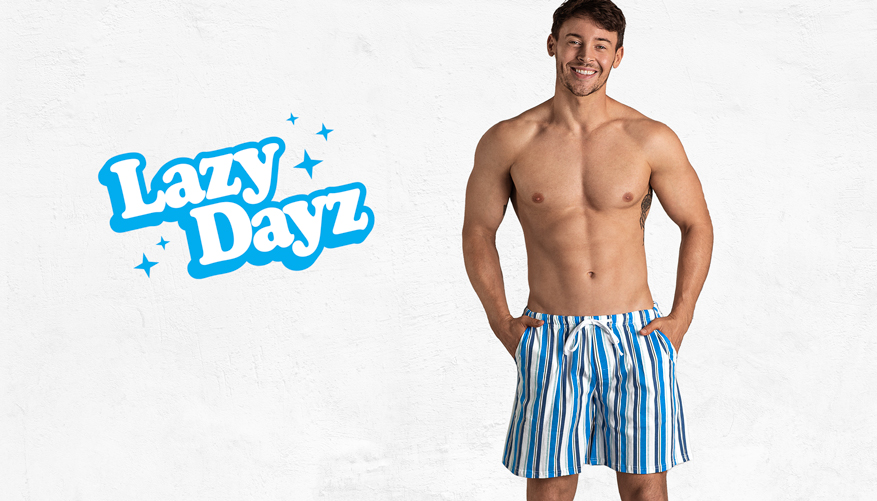 LazyDayz Pyjama's Blue Lifestyle Image
