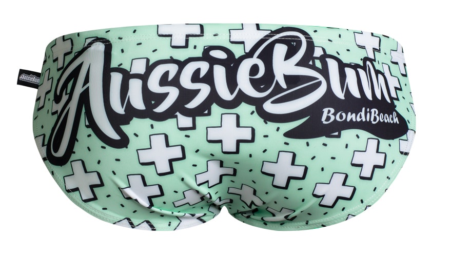 aussieBum Men's Addition Addition Mint Brief Swimwear - M