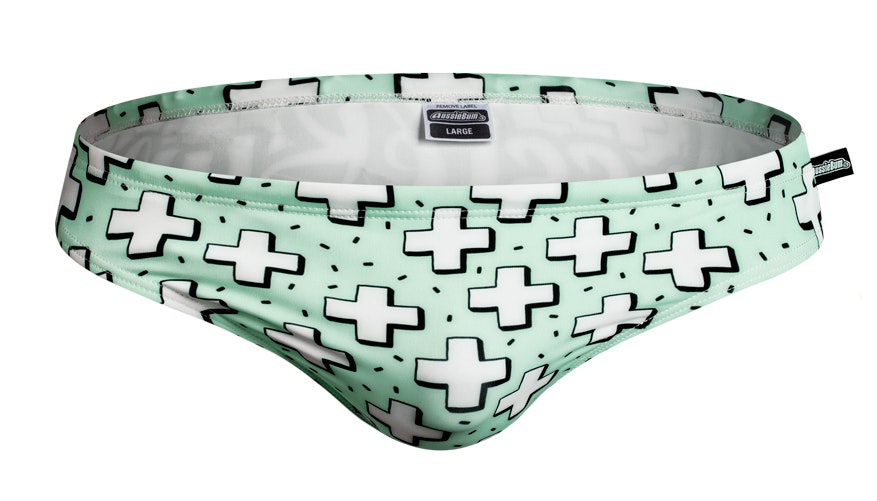 aussieBum Men's Addition Addition Mint Brief Swimwear - M