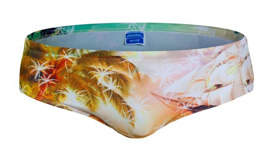 aussieBum Men's Reflection Lowrider Swimwear - M