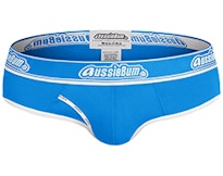 AussieBum Men blue w/ white red trim teeball bikini brief underwear size S  M L
