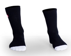 aB Embroided Socks Black Main Image