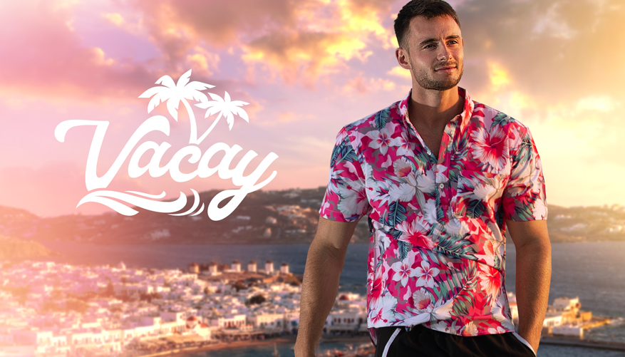 Vacay Shirt Miami Pattern Shirt - Clothing Range At Aussiebum