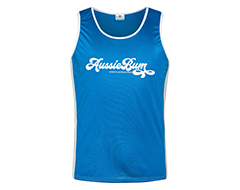 Nylon Singlet Royal White Main Image