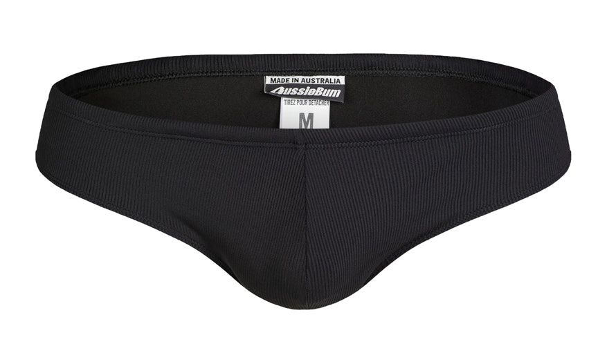 aussieBum Men's Swish Luxe Black Brief Swimwear - M