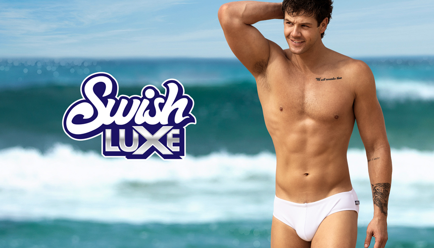 Swish Luxe White Brief - Swimwear range at aussieBum