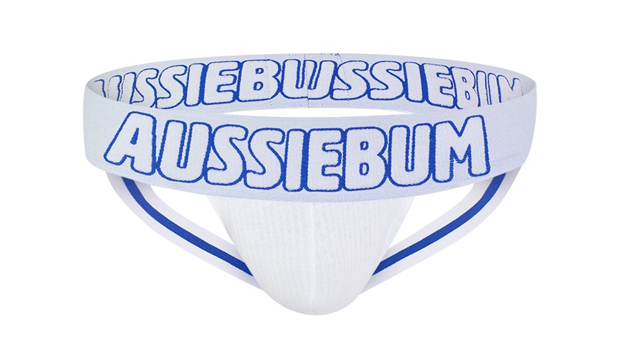 AussieBum Men white Mesh Riot jock strap jockstrap underwear size M L XL