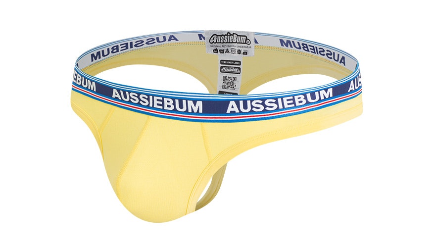 VEGEMITE Thongs, Yellow Strap - Mens - Tastes Like Australia