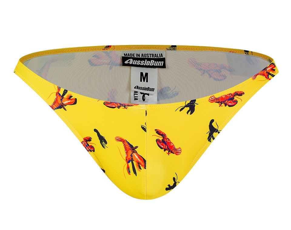 HIGH RISE Lobster Yellow Brief - Swimwear range at aussieBum