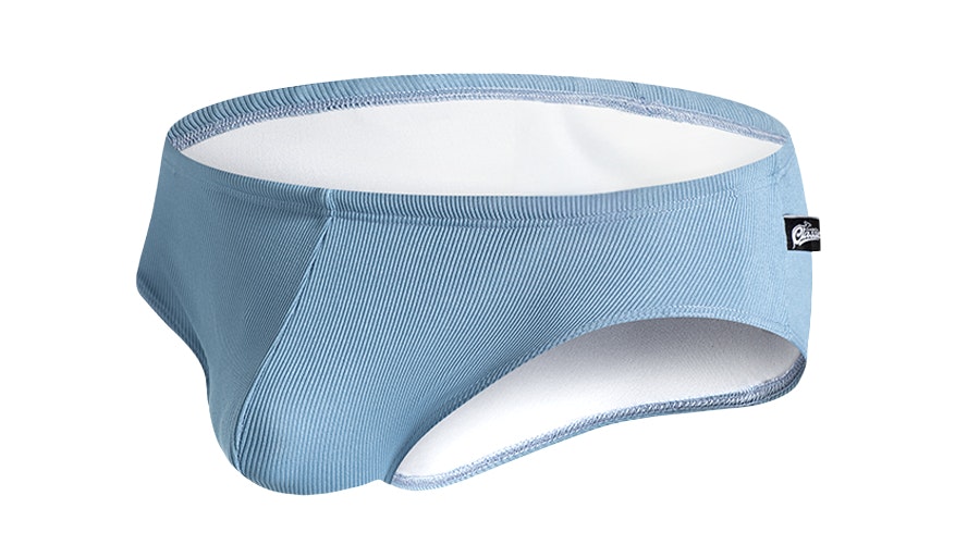aussieBum Men's Swish Luxe Coffs Sky Blue Brief Swimwear - M