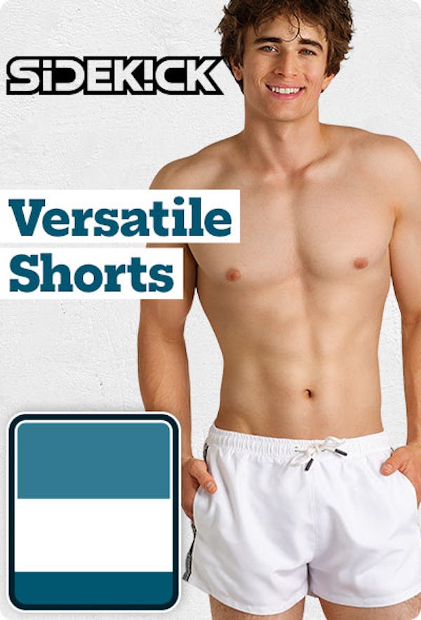 SideKick Shorts White Homepage Image