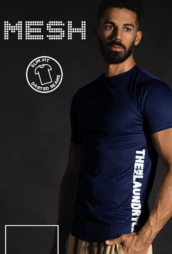 NZLC Mesh T-Shirt Navy Homepage Image