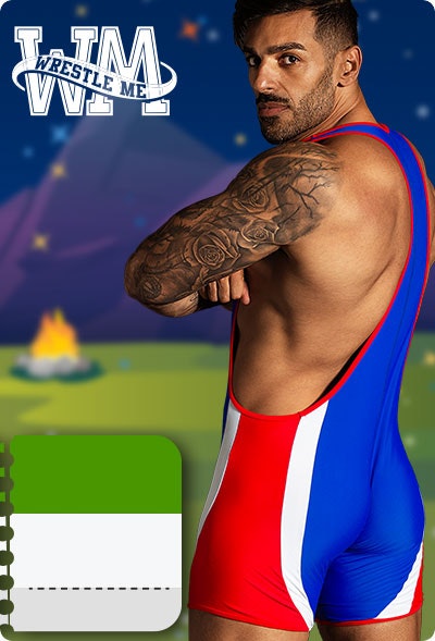 WrestleMe 2.0 Blue Homepage Image