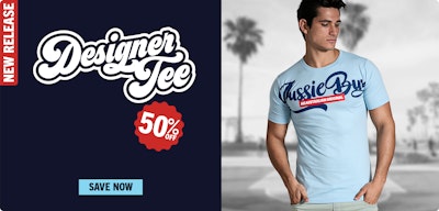 Designer Tee Cerulean Cool Homepage Image