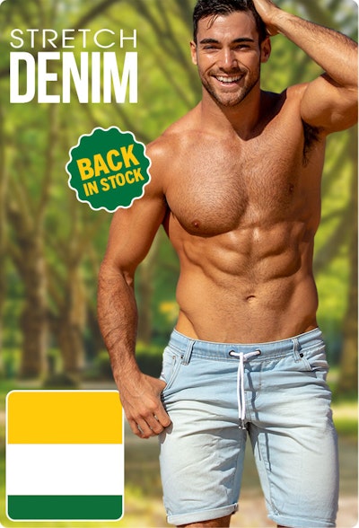 Stretch Denim Short Byron Homepage Image