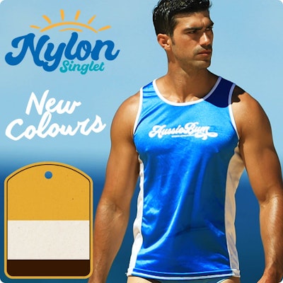 Nylon Singlet GreenGold Homepage Image