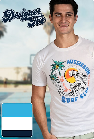 Designer Tee Boho White Homepage Image