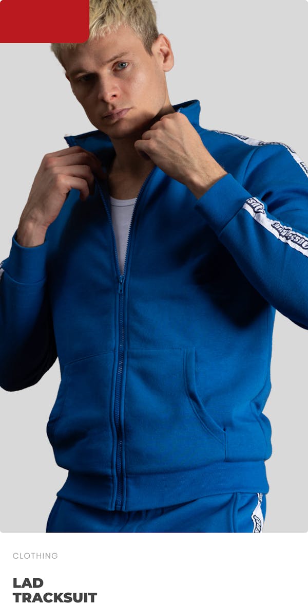 LAD Tracksuit Royal Homepage Image