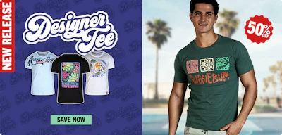 Designer Tee Teal Tribe Homepage Image