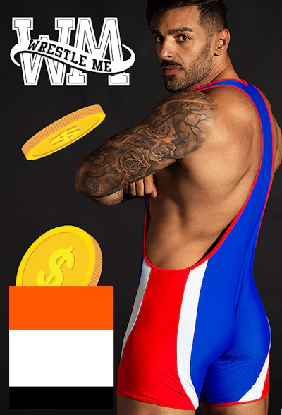 WrestleMe 2.0 Blue Homepage Image