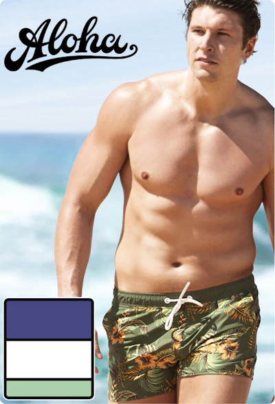 Aloha Hibiscus Green Homepage Image