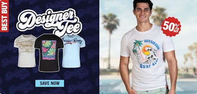 Designer Tee Boho White Homepage Image