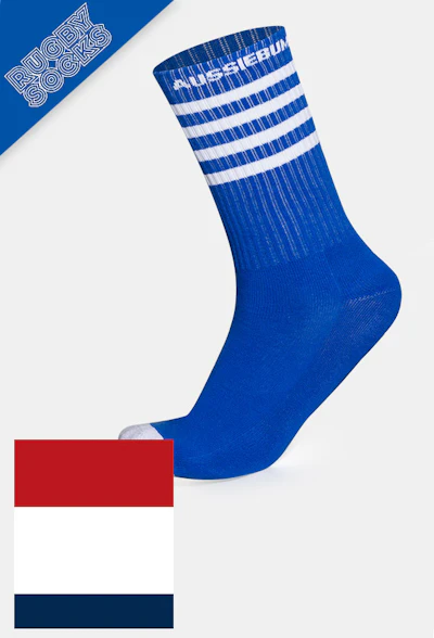 Rugby Socks Blue Homepage Image