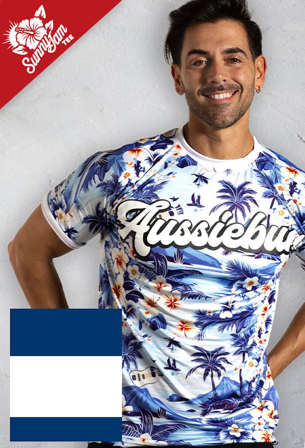 Sunny Jam Tee Blue Homepage Image