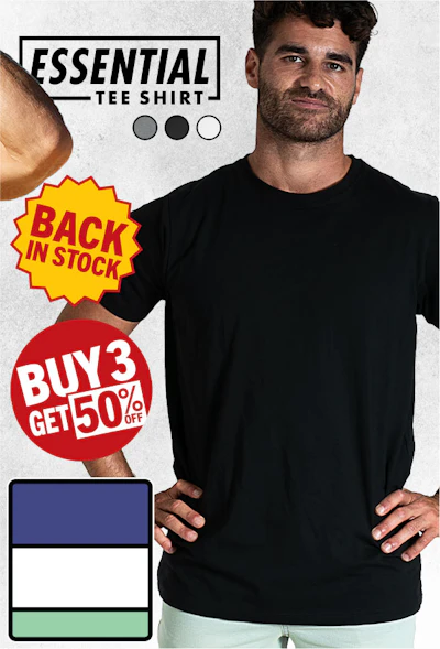 Essential Tee Black Homepage Image