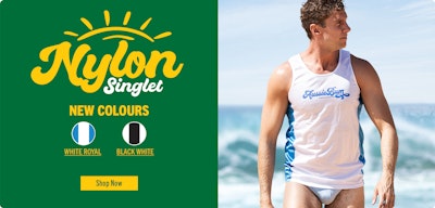 Nylon Singlet White Royal Homepage Image