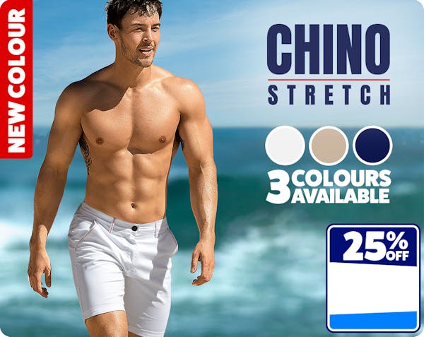 Chino Stretch White Homepage Image