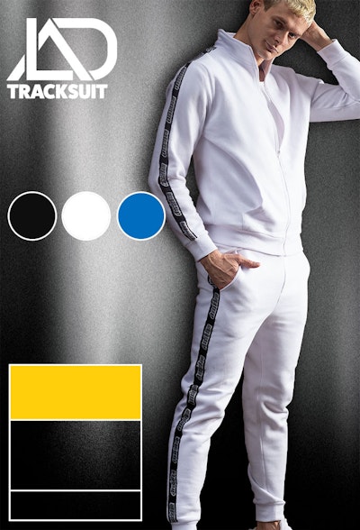 LAD Tracksuit White Homepage Image