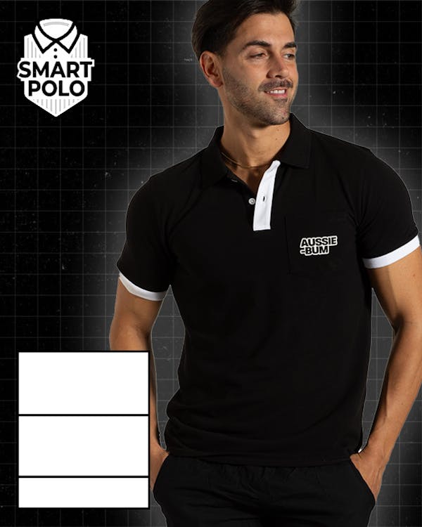 Smart Polo Black Homepage Image