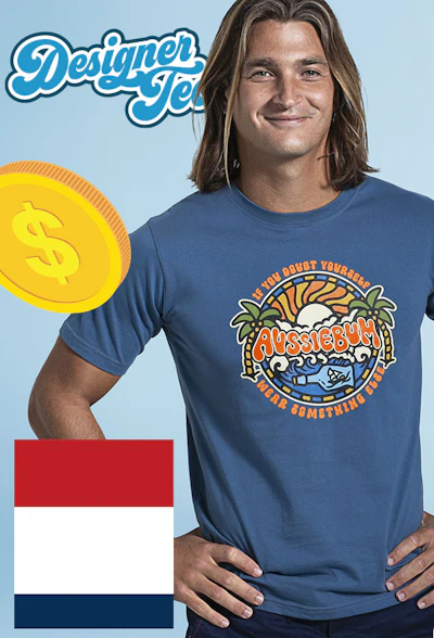 Designer Tee Sea Steel Blue Homepage Image