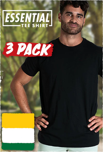 Essential Tee 3pk 3pk Marle Homepage Image