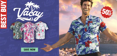 Vacay Shirt Cancun Homepage Image