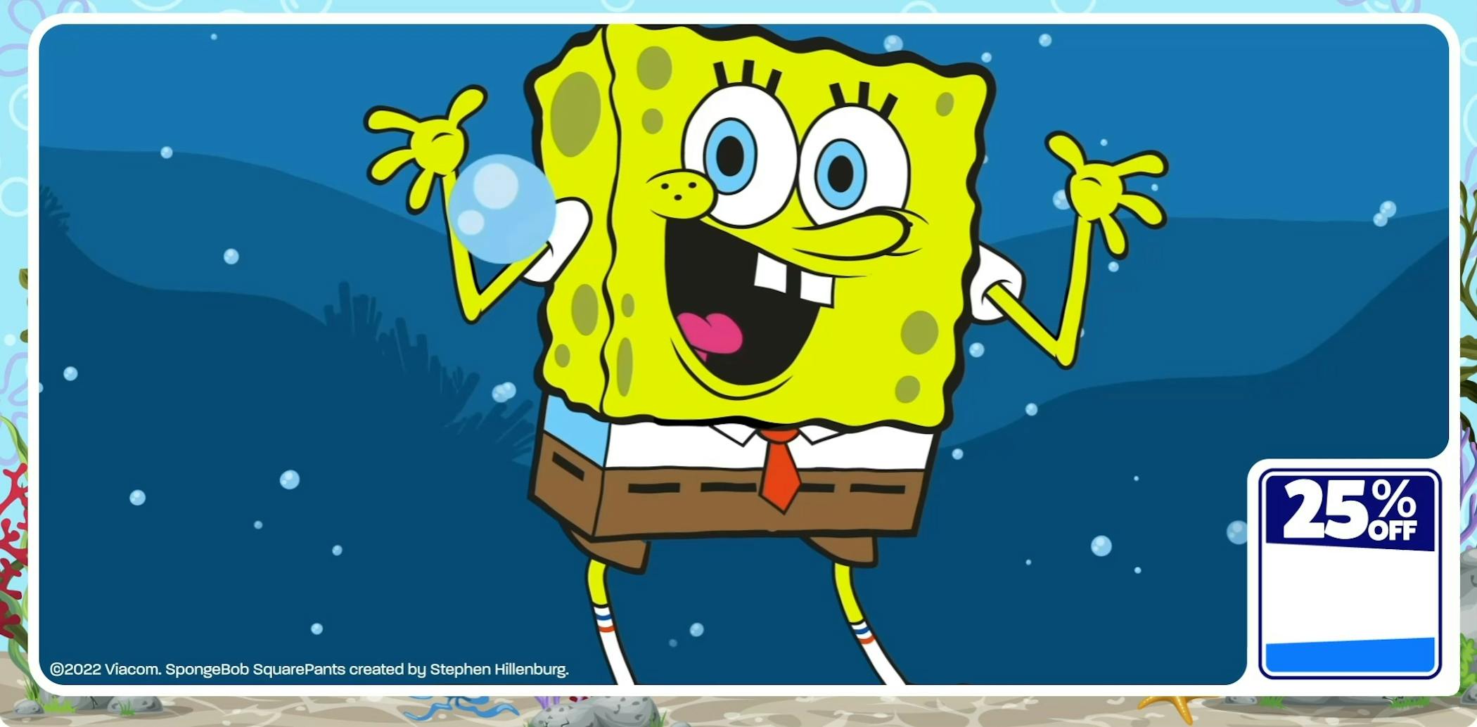 SpongeBob Hello Blue Homepage Image